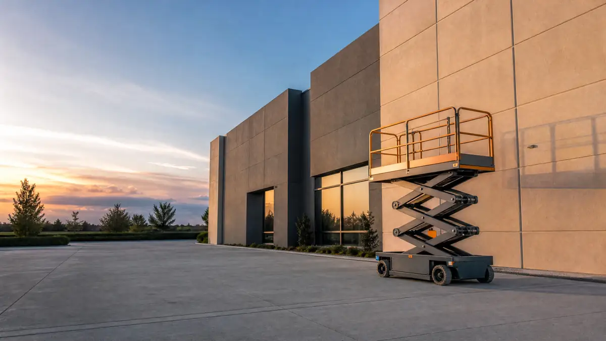 Rough Terrain Scissor Lifts jobsite access in Dallas