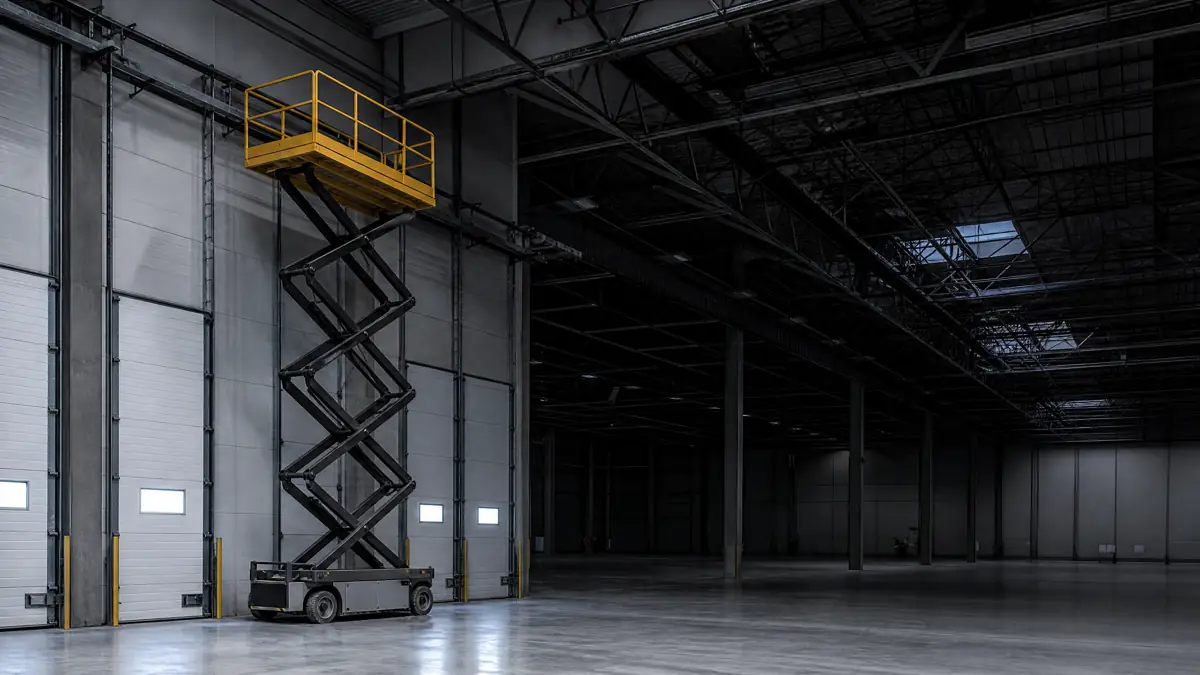 High-bay warehouse work area in Dallas
